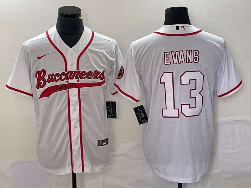 Men Tampa Bay Buccaneers #13 Evans White Co Branding Nike Game NFL Jersey style 1->chicago bears->NFL Jersey